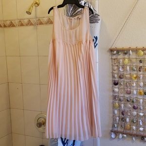 Forever 21 Pale Pink Pleated Dress